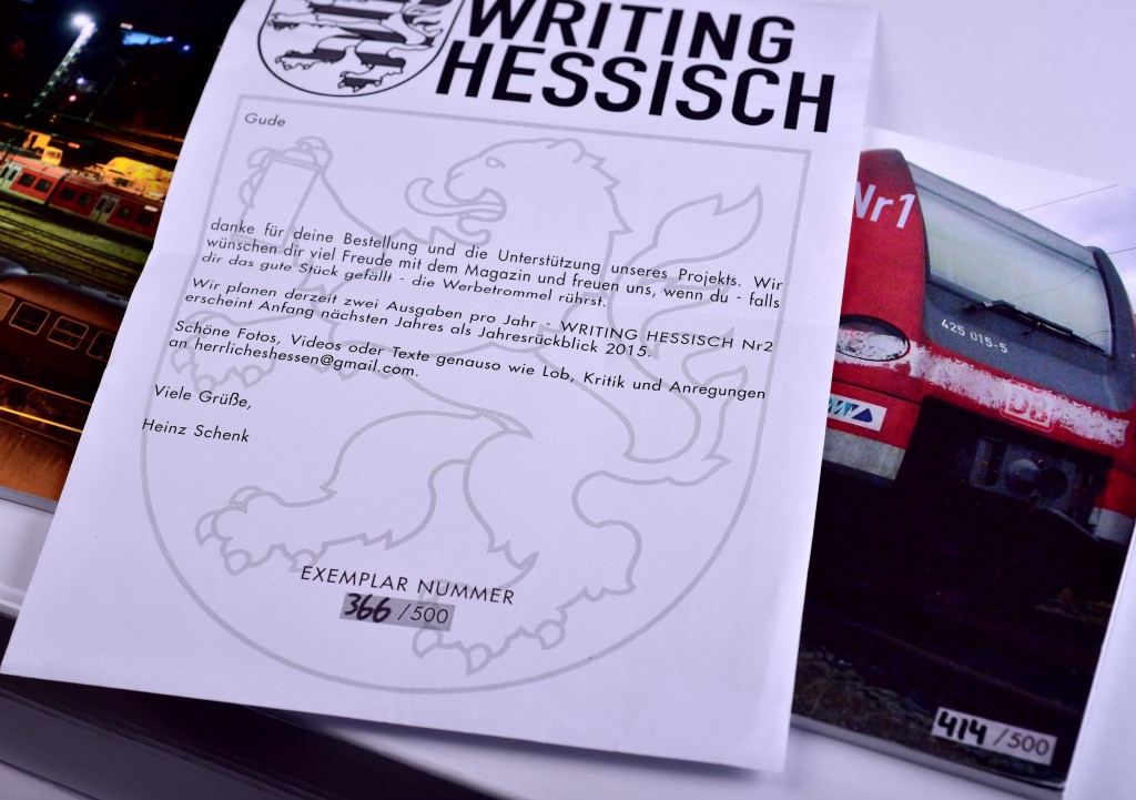 "WRITING HESSISCH" No.1 das neue GRAFFITI Magazin aus Frankfurt am Main